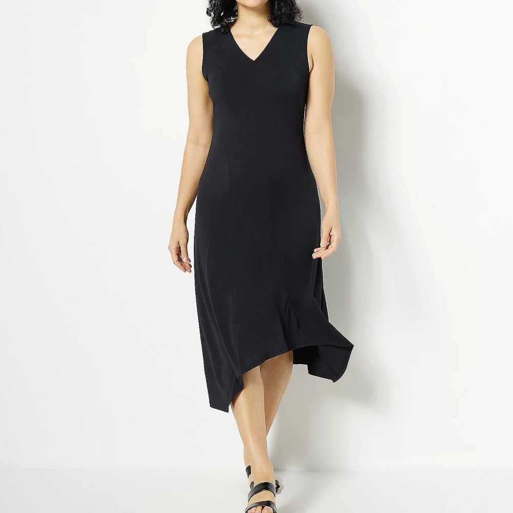 Truth + Style Petite Jersey Knit Asymmetrical Dress  12826